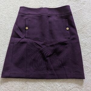 LOFT Deep Purple Skirt - Size 0